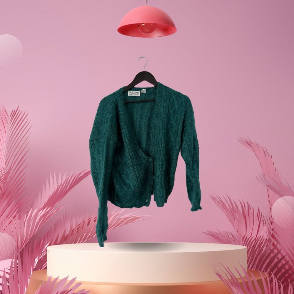 AUTOGRAPH Green Knit Cardigan